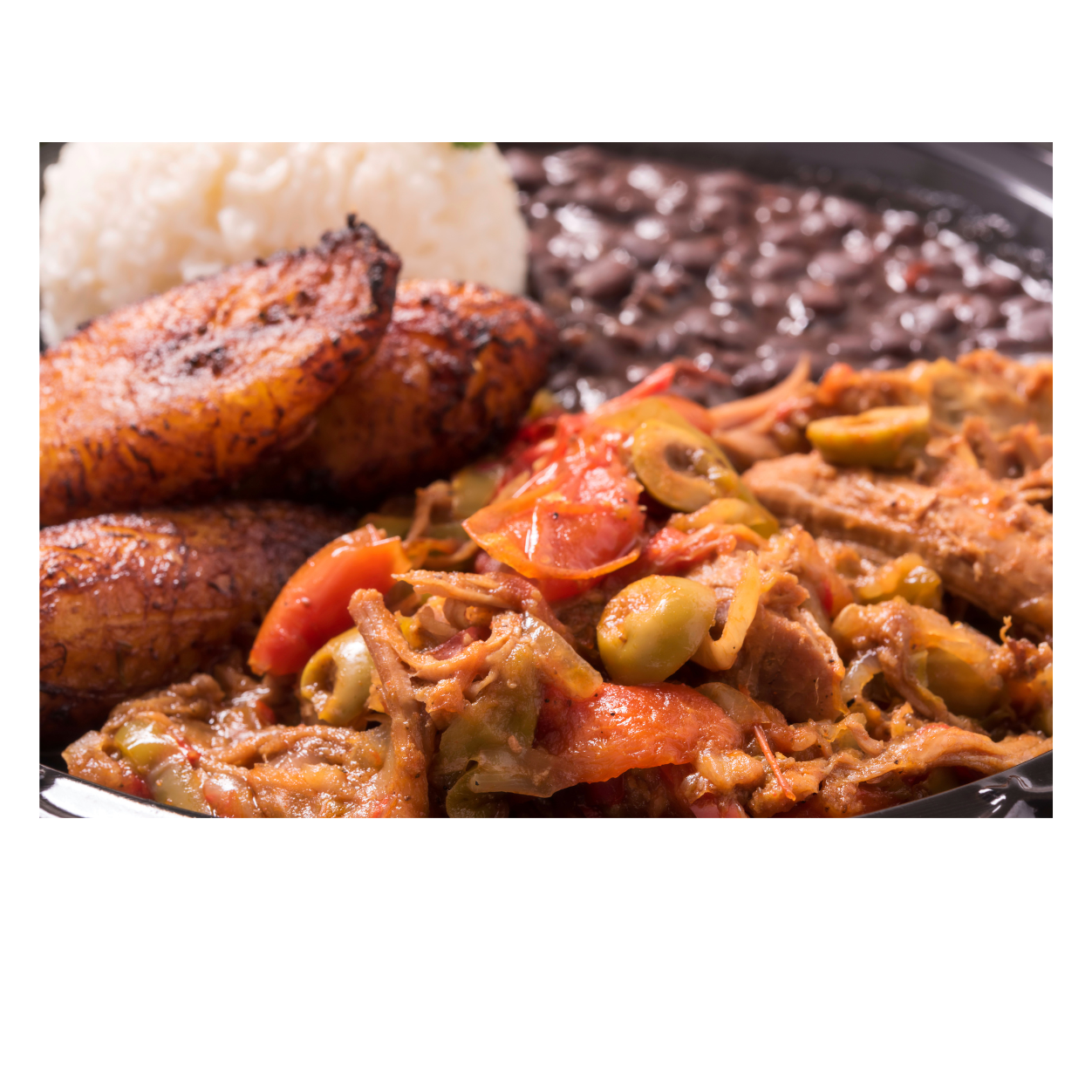Ropa Vieja de Res  con guarnición