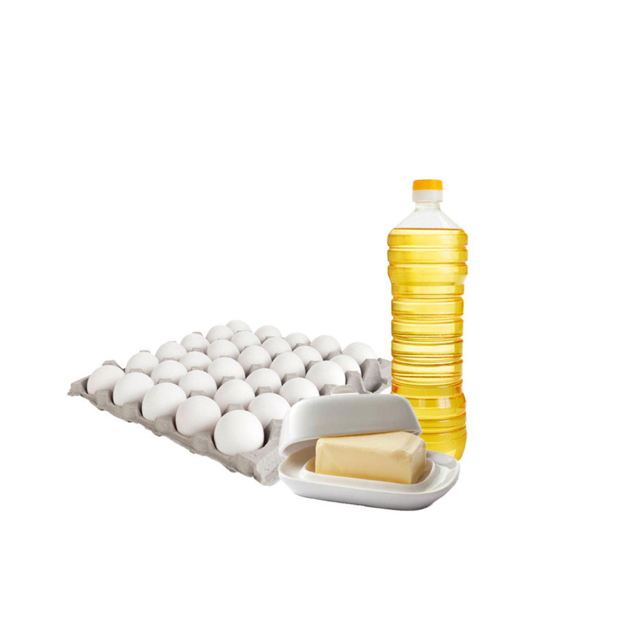 Huevos, Mantequilla Y Aceite