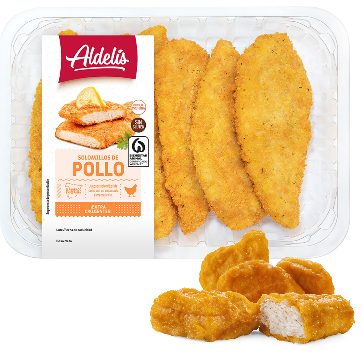 Solomillos de Pollo (Pechuga Empanada)
