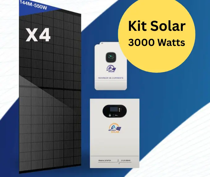 Kit Solar 3000W -Precio:( $3300)  Instrucciones para el pago