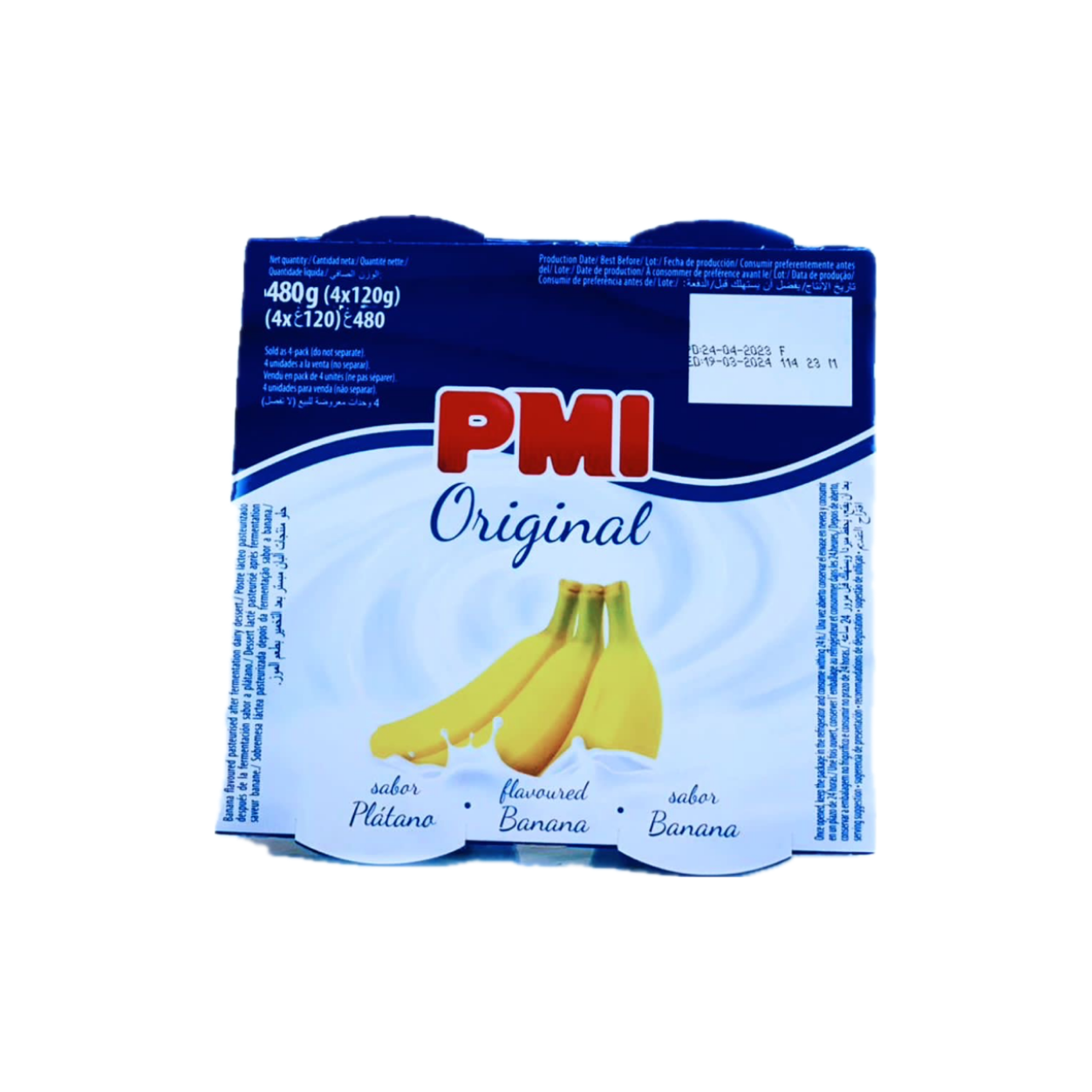 Yogurt saborizado Platano 4 Unidades