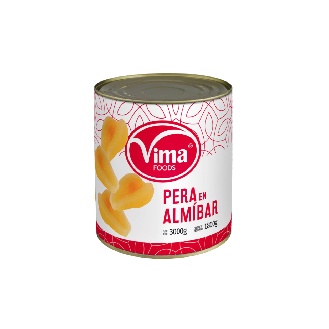 Peras en almíbar
